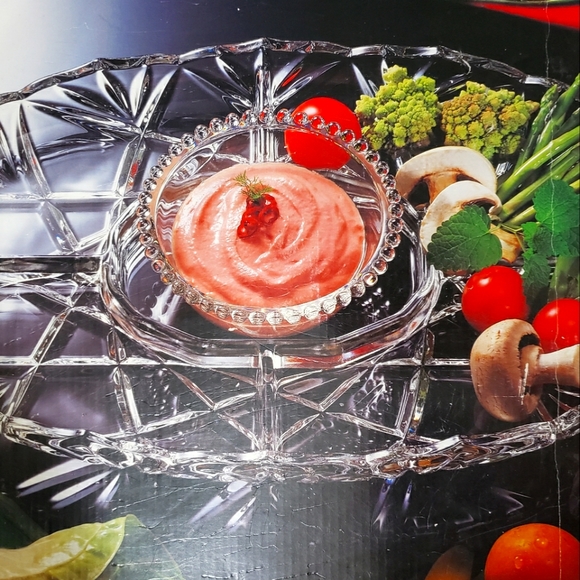 Mikasa Dining Mikasa Crystal Chip And Dip Set Poshmark